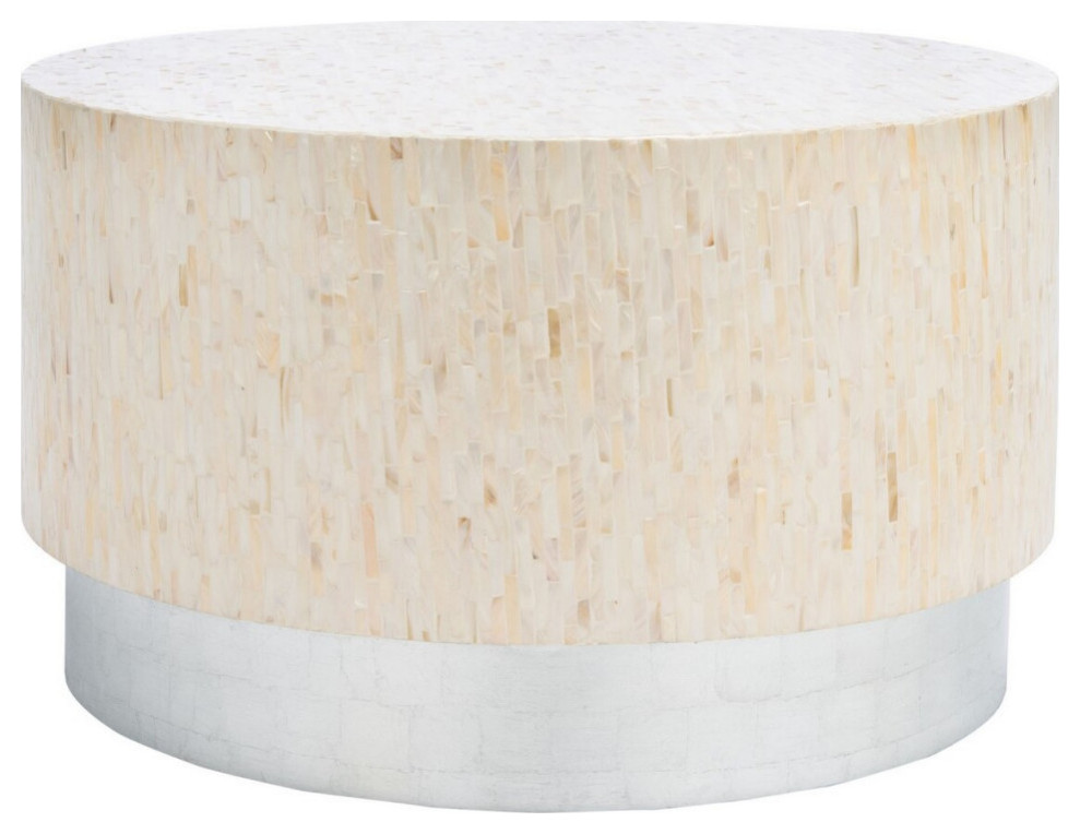 Lettie Round Coffee Table  Natural   Contemporary   Coffee Tables   by Rustic Home Furniture Deco  Houzz