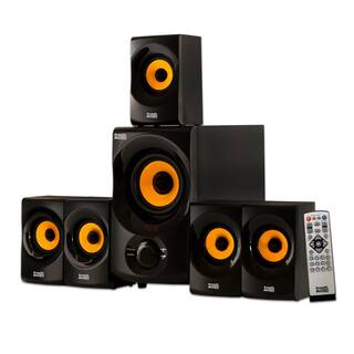 Acoustic Audio by Goldwood Bluetooth Home Theater 5.1 Speaker System with FM Tuner AA5170