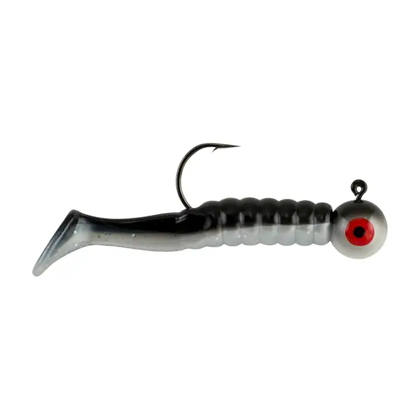 Johnson 1/8 oz Black Swing Paddle Tail