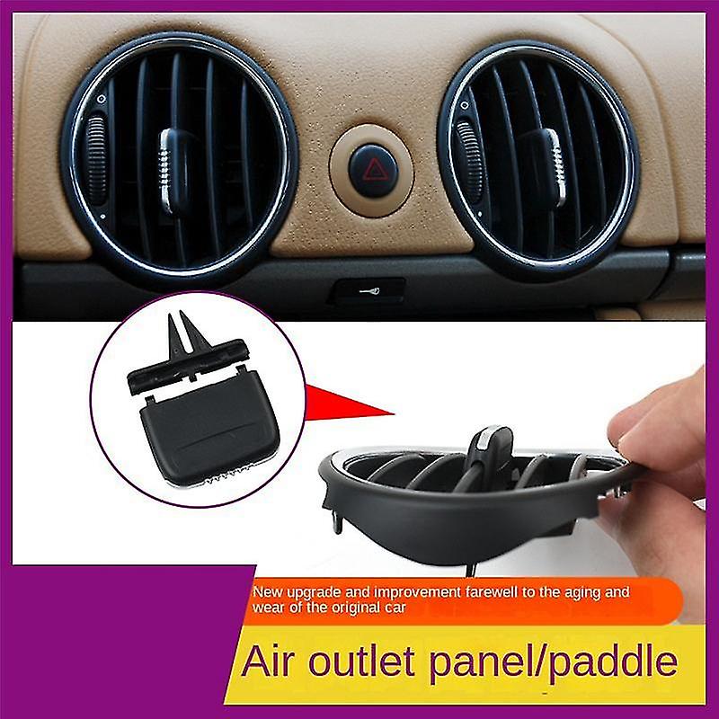 Car Air Vent Dashboard Air Vent Grille For - 987 2006-2012 991552100 Silver Grey + Electroplating