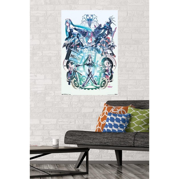 Trends International Hatsune Miku Hello Unframed Wall Poster Prints