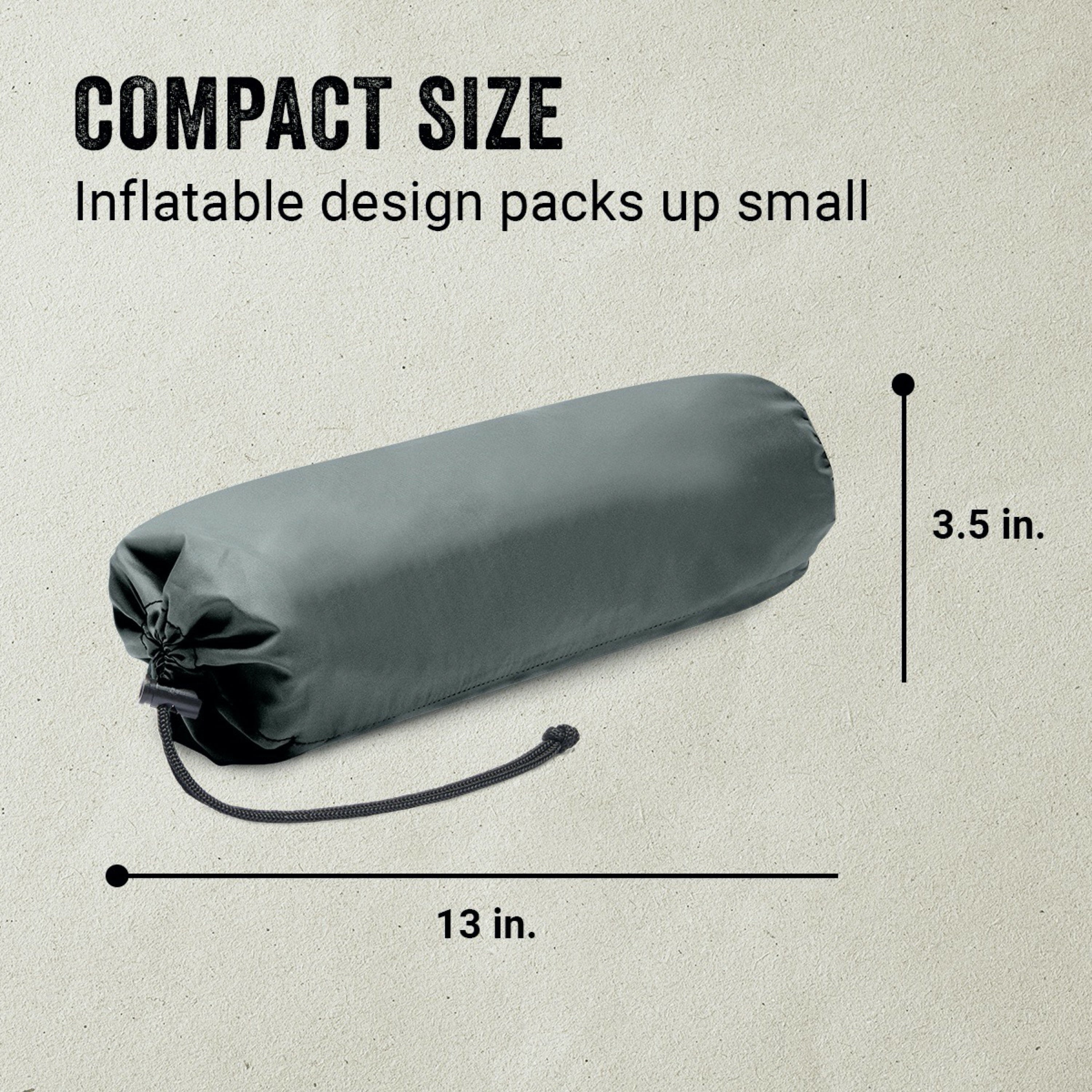 Coleman Kompact Inflatable Camp Pad, Grey