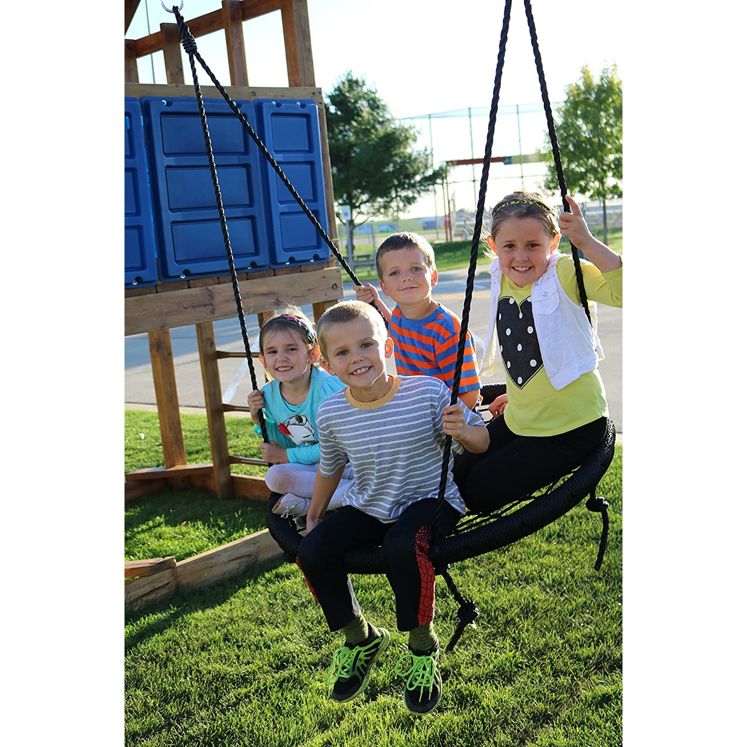 M and M Sales Enterprises Web Riderz Kids Adjustable Hanging Outdoor Rope Swing