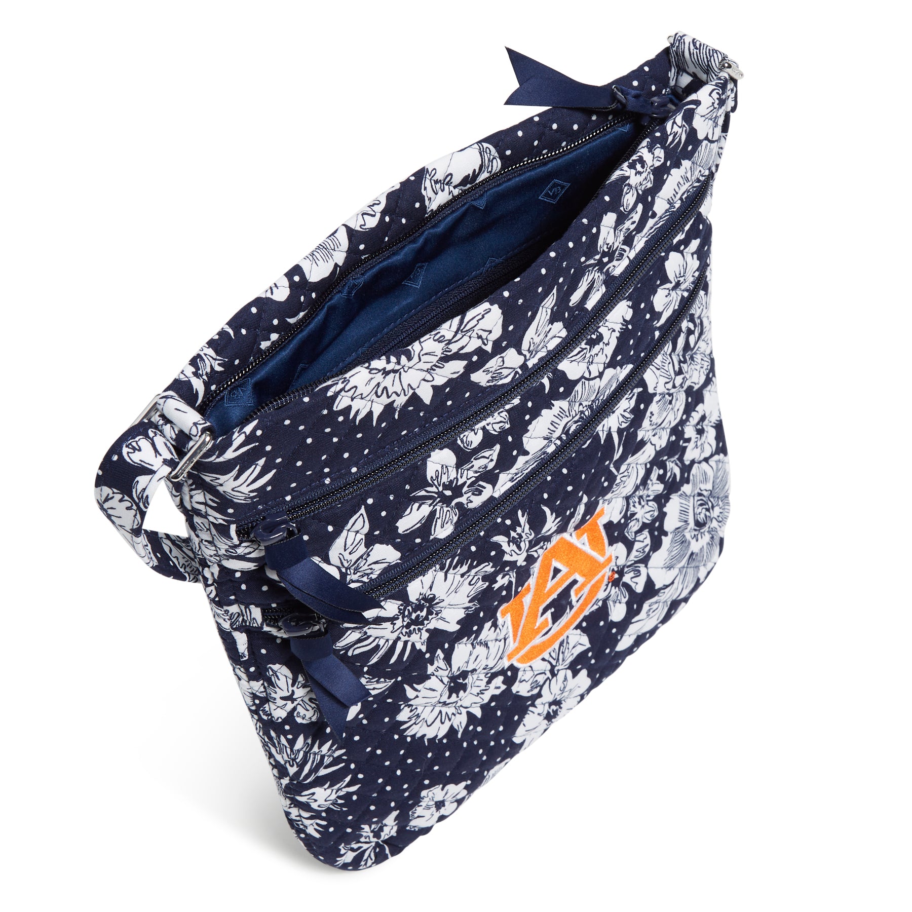 Collegiate Triple Zip Hipster Crossbody Bag