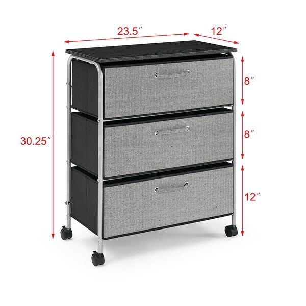 Fabric Dresser Storage Shelves - - 35180867