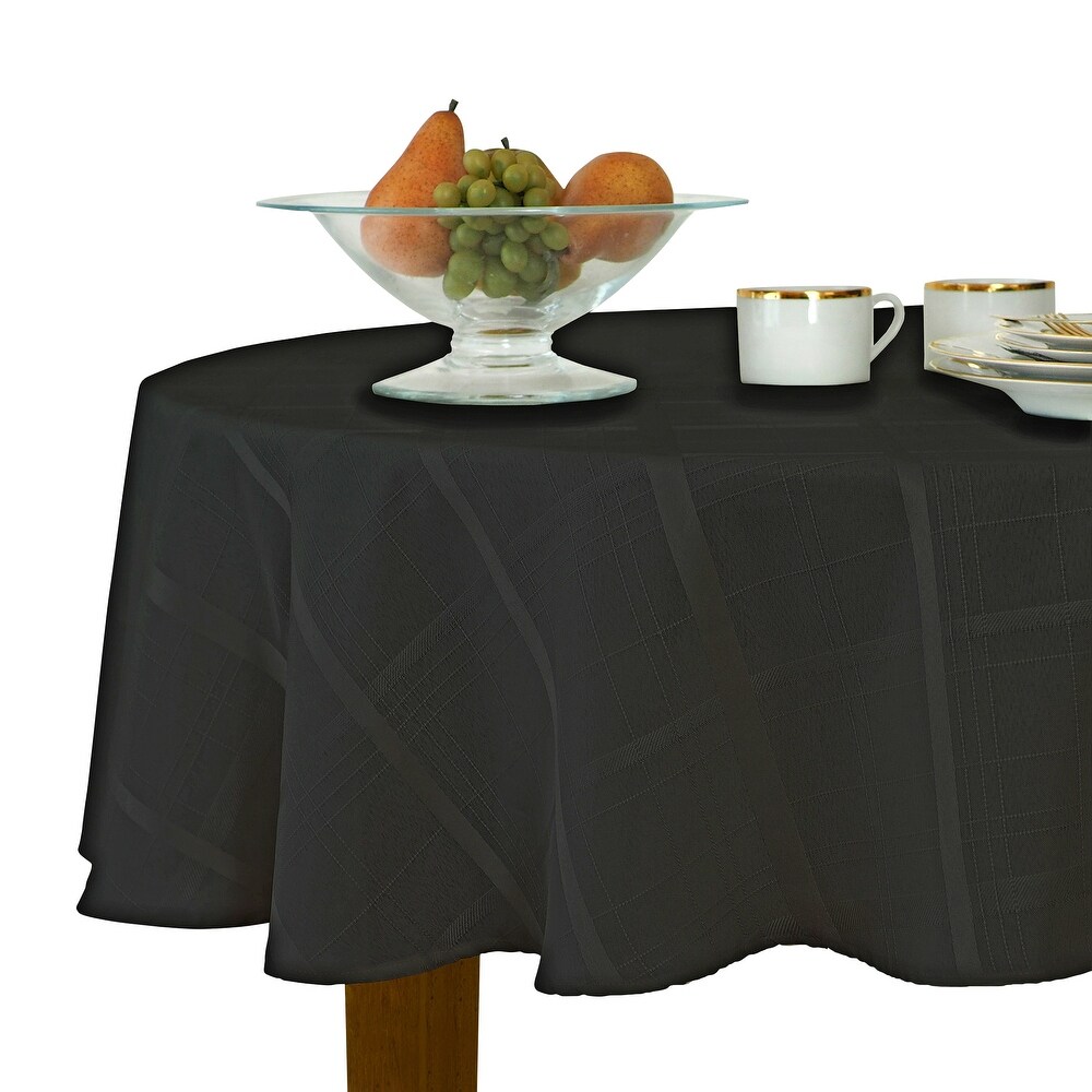 Elegance Plaid Jacquard Woven Tablecloth