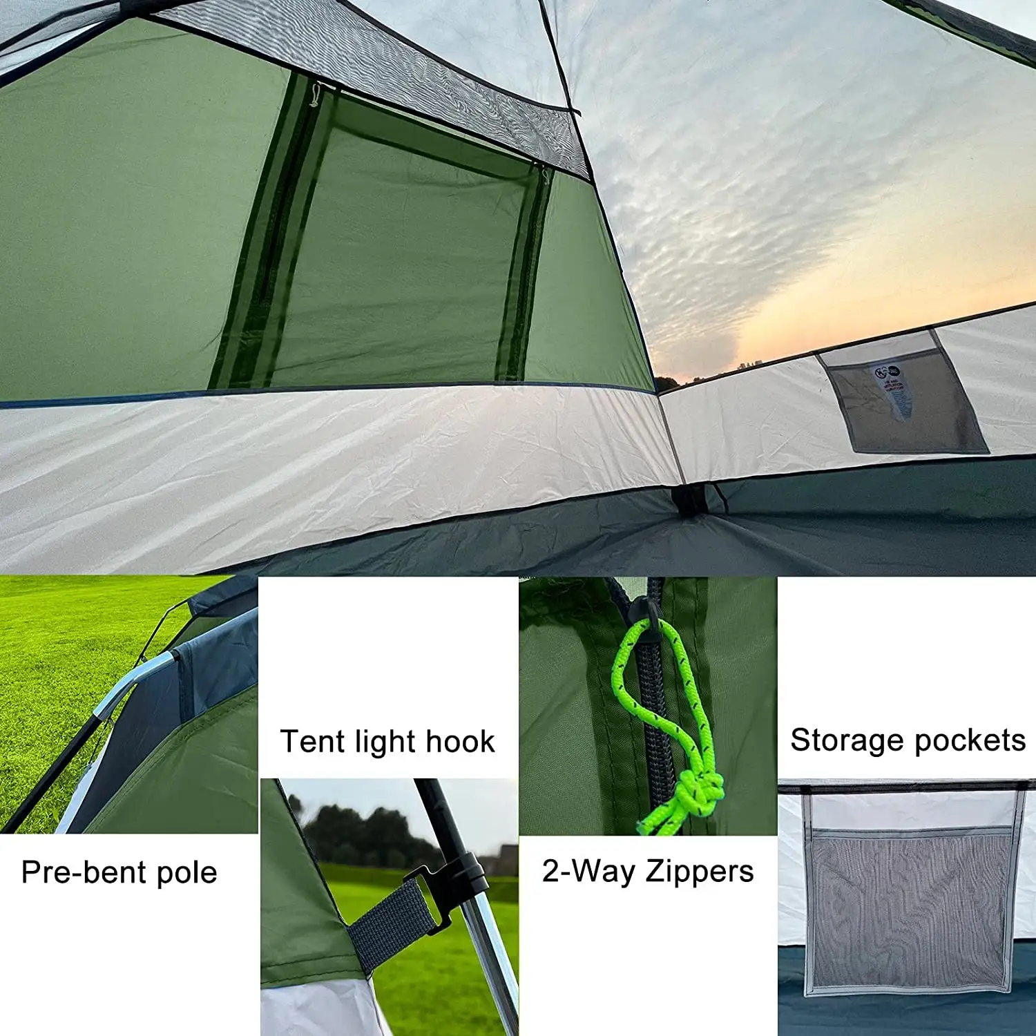 Outdoor Lightweight 2 Persons Folding Portable Automatic Waterproof Outdoor Tent Camping Tent