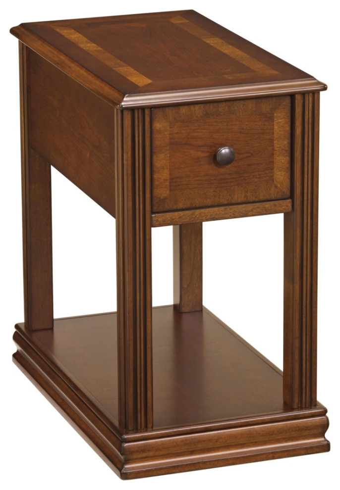 Chair Side End Table With 1 Drawer And Open Bottom Shelf Brown  Saltoro Sherpi   Side Tables And End Tables   by Dot  ampBo  Houzz