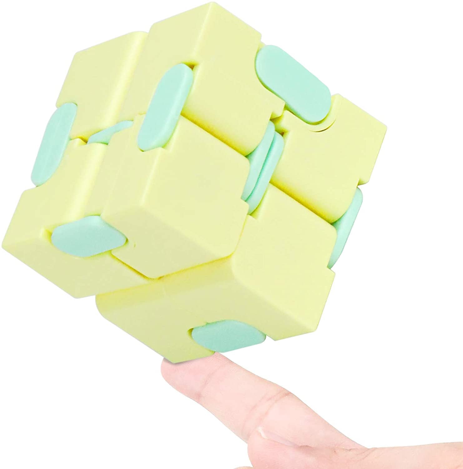 Infinity Cube 3 Pack Fidget Cube Toy Stress Anxiety Relief for Adults and Kids Hand-Held Magic Puzzle Flip Fidgeting Finger Toys for ADD ADHD Passing Time Galaxy Space Easter Basket Stocking Stuffers