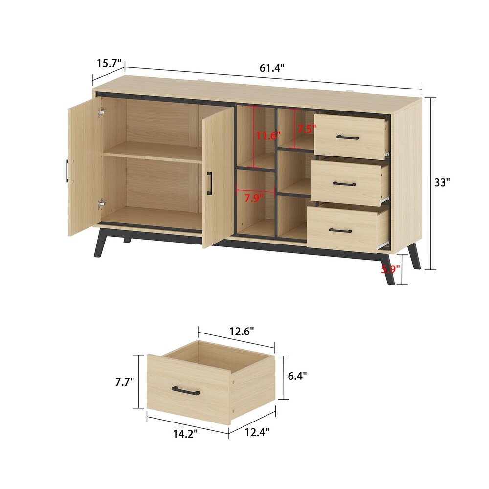 Large Versatile Buffet: Organize and Display with Elegance Dresser