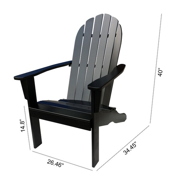 Wood Outdoor Adirondack Chair - Overstock - 36117453