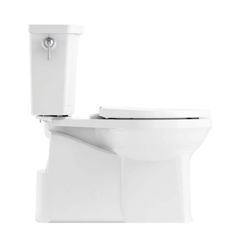 KOHLER Corbelle Comfort Height Revolution 360° 12 in RoughIn 2Piece 128 GPF Single Flush Elongated Toilet in White