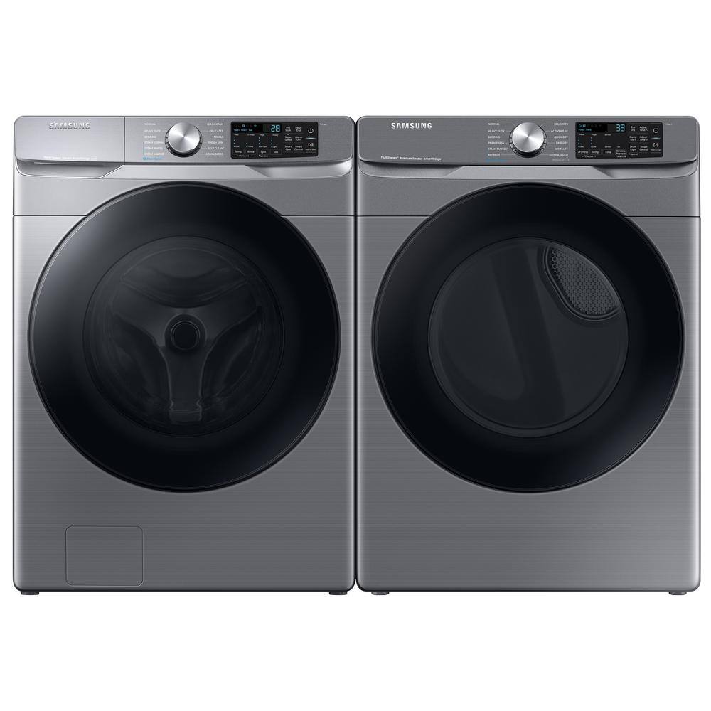  7.5 cu. ft. Smart Stackable Vented Electric Dryer with Steam Sanitize+ in Platinum DVE45B6300P