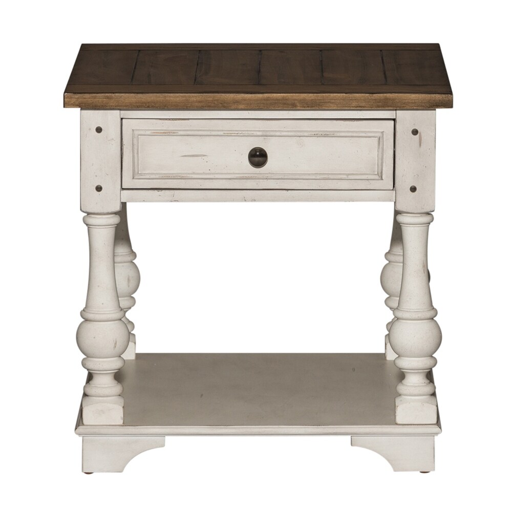 Morgan Creek Antique White Opt 3 Piece Set (1 Cocktail 2 End Tables)