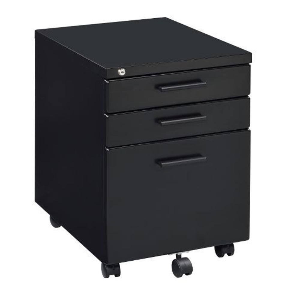 Acme Furniture Peden Black File Cabinet with Drawers 92880