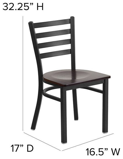 Black Ladder Chair Black Seat   Transitional   Dining Chairs   by Beyond Design  ampMore  Houzz