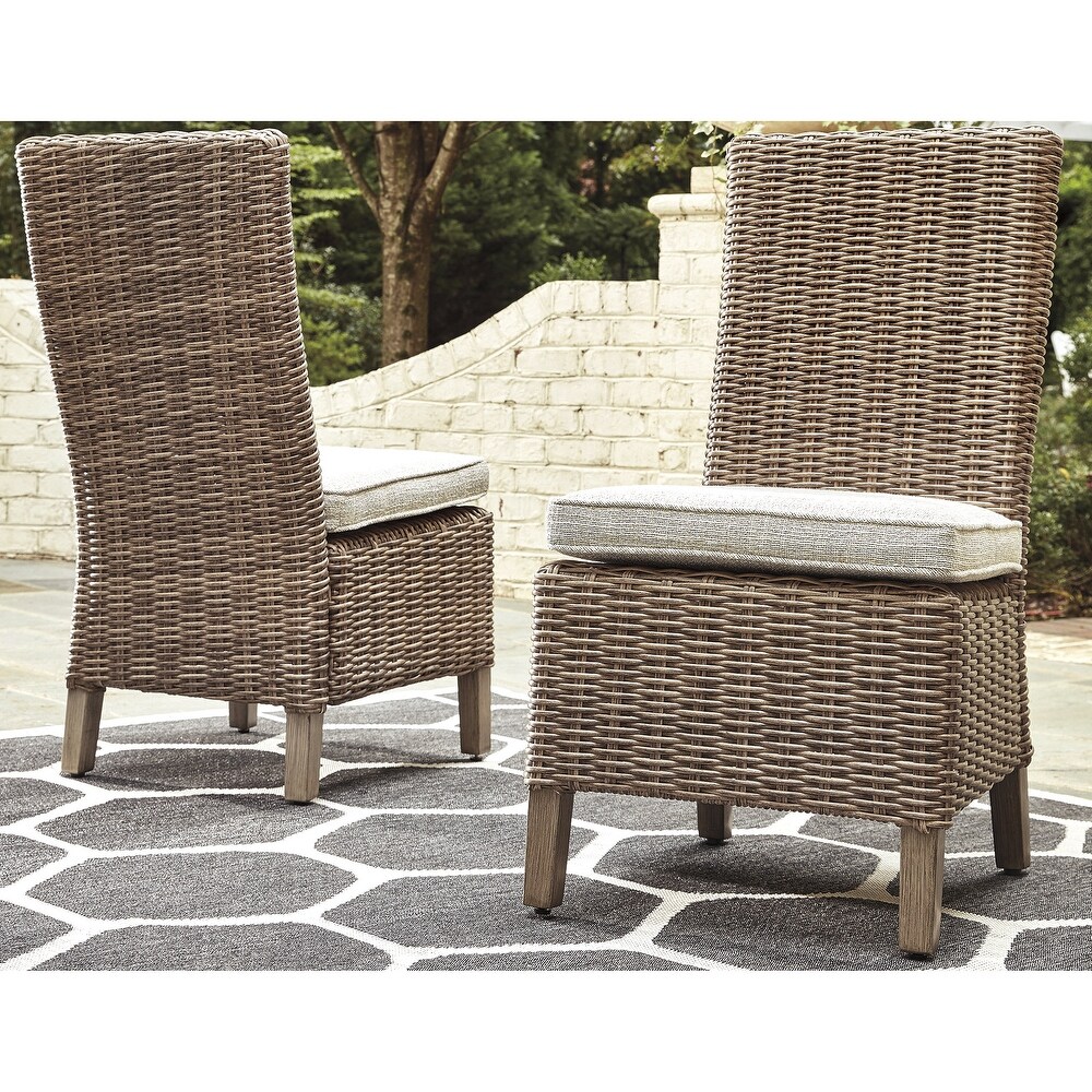 Signature Design by Ashley Beachcroft Beige 5 Piece Outdoor Dining Package   42\