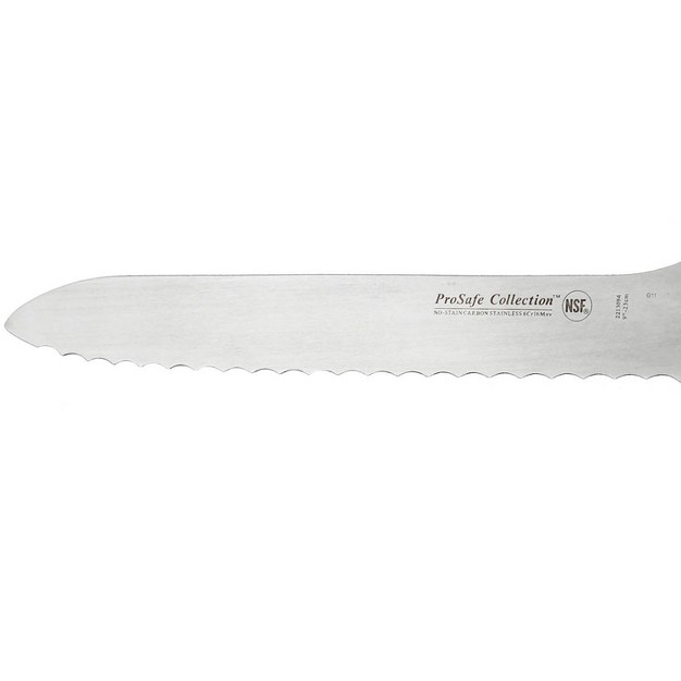 Stainless Steel Scalloped Offset Bread Knife