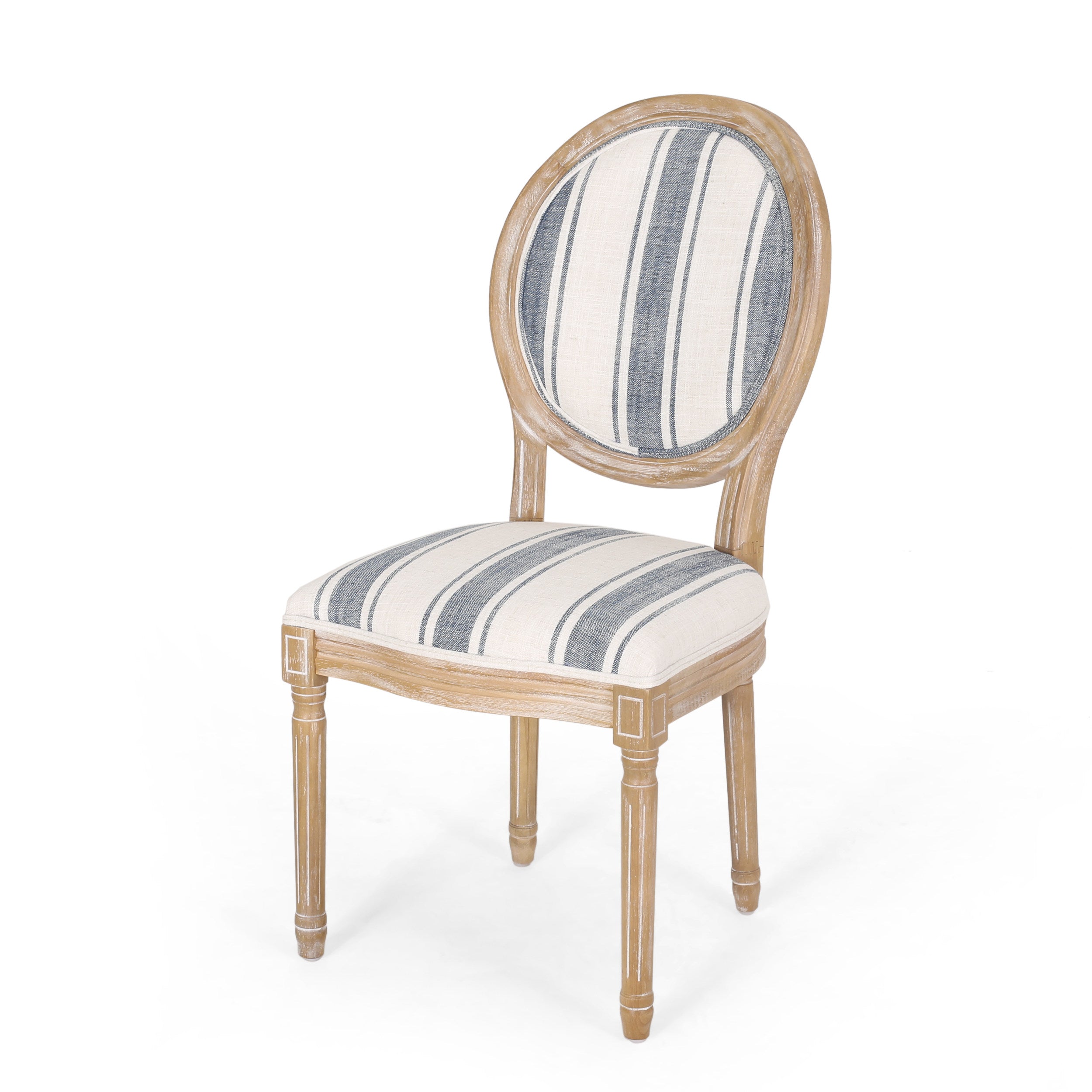 Lariya French Country Fabric Dining Chairs