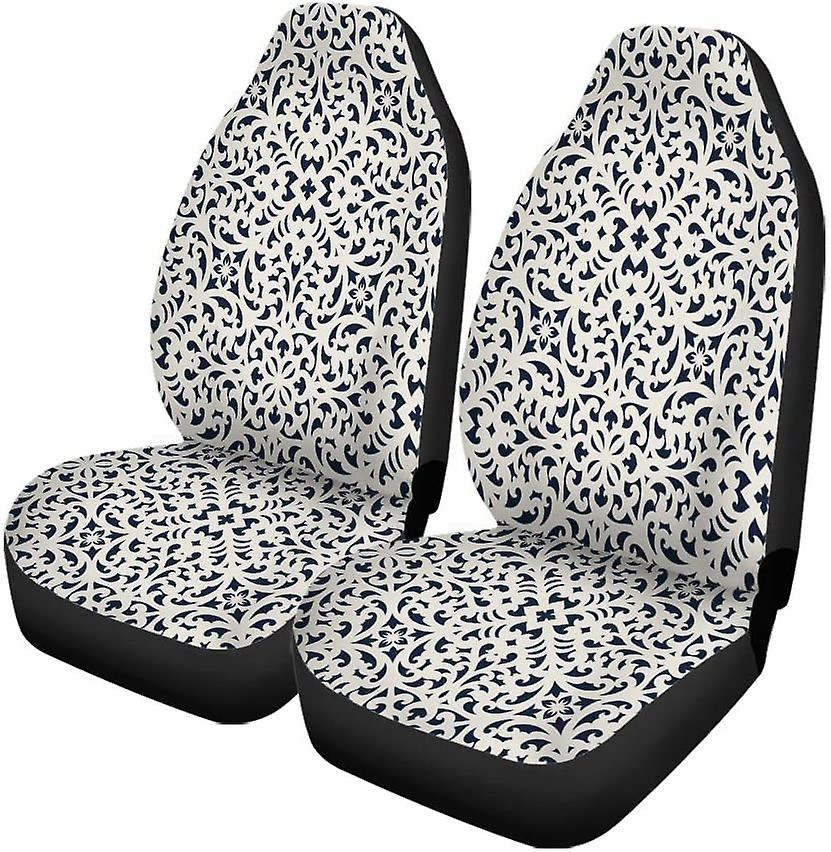 Set Of 2 Car Seat Covers Aztec Western Universal Auto Front Seats Protector Fits For Car，suv Sedan，truck D---44190