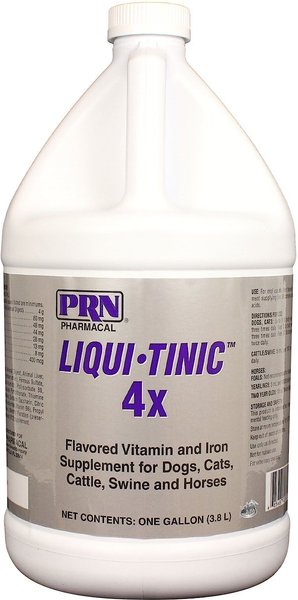 PRN Pharmacal Liqui-Tinic 4X Liquid Supplement， 1-gal