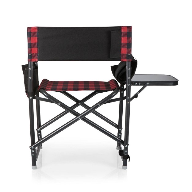 Picnic Time Outdoor Directors Chair Red black