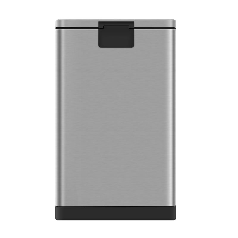 10.6 Gal./40 Liter Stainless Steel Rectangular Step-on Trash Can for Kitchen