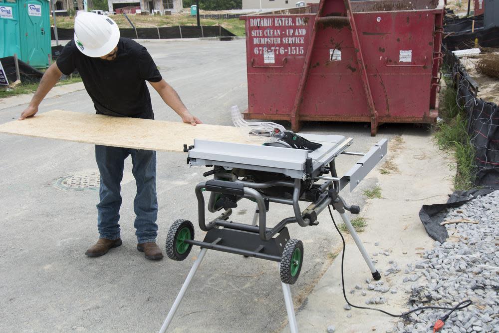 10 Jobsite Table Saw with Fold Roll Stand ;