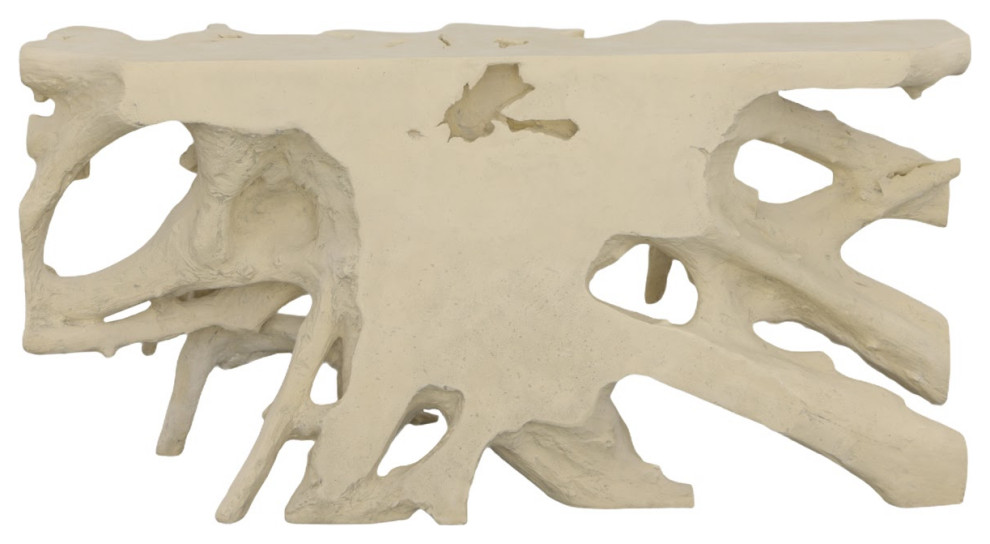 Beau Cast Root Console Table  Roman Stone   Rustic   Console Tables   by Phillips Collection  Houzz