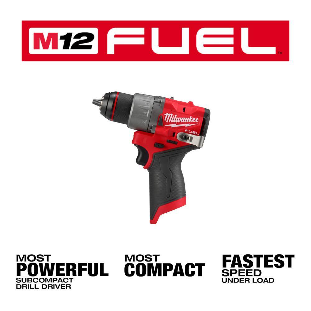 MW M12 FUEL 12V Lithium-Ion Brushless Cordless 12 in. Drill Driver (Tool-Only) 3403-20