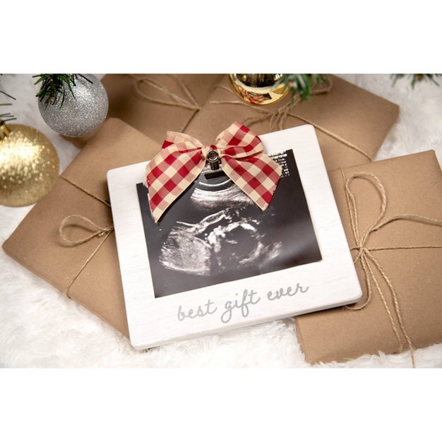 Pearhead Holiday Sonogram Frame White