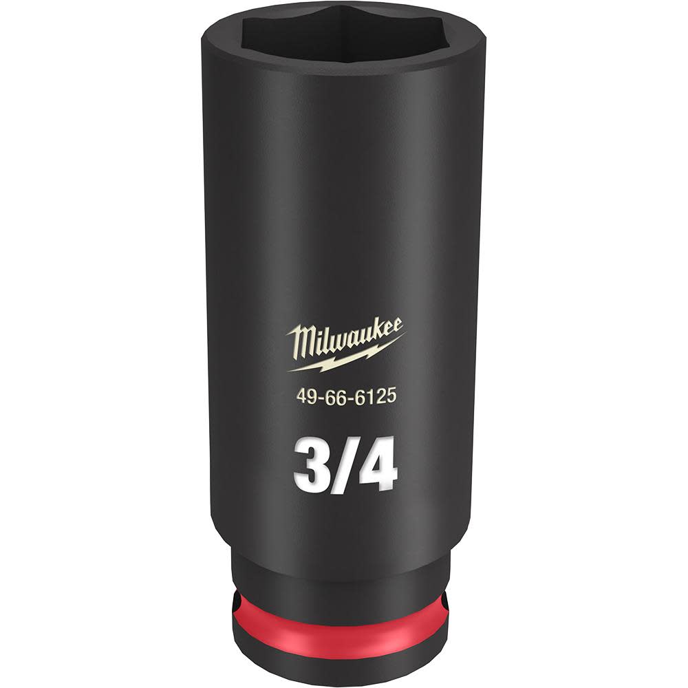 Milwaukee SHOCKWAVE Impact Duty Socket 3/8 Drive 3/4 Deep 6 Point 49-66-6125 from Milwaukee