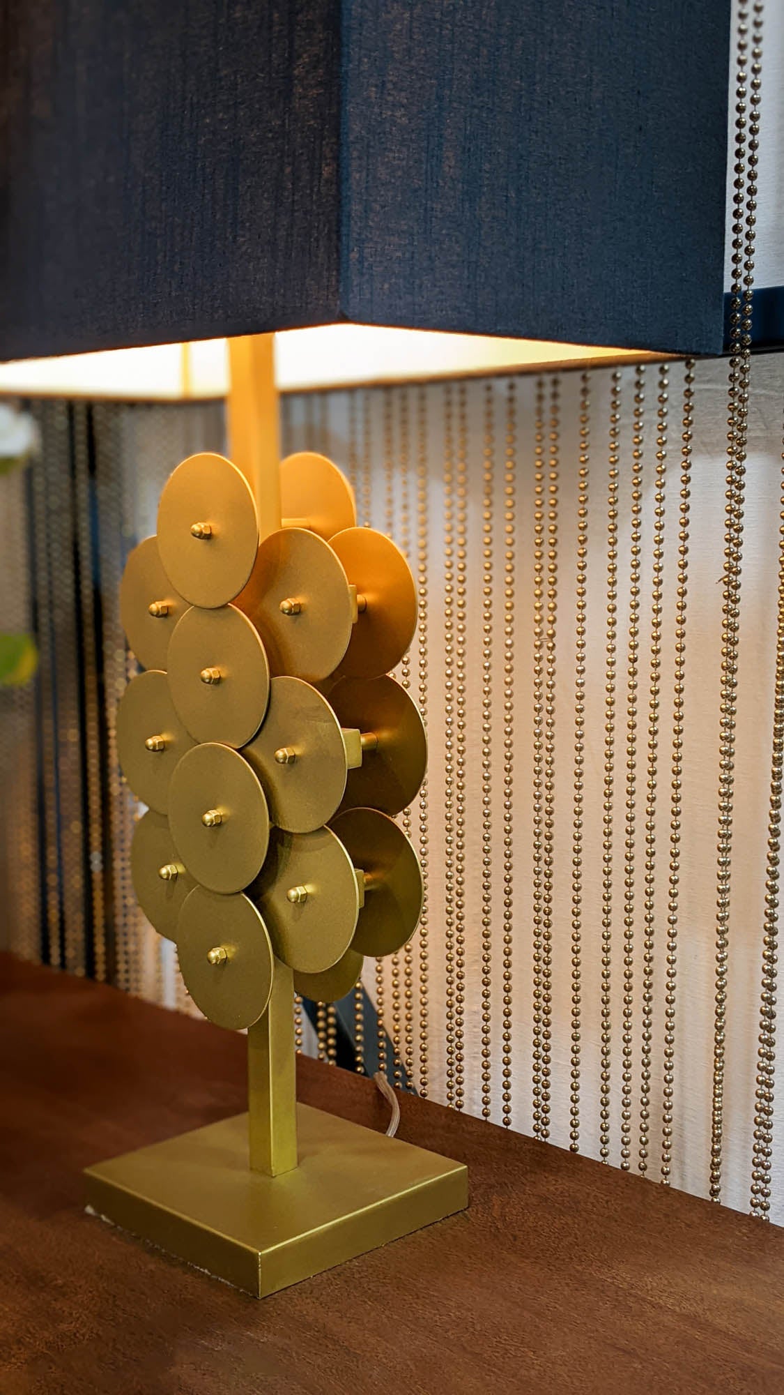 Skye Brass Disc Lamp