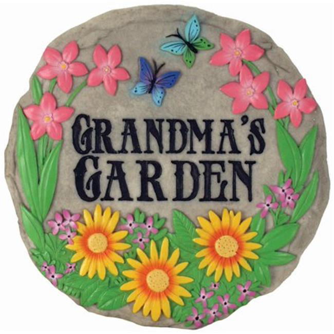 Spoontiques 13278 9 in. Stepping Stone - Grandmas Garden