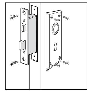 Defiant Glass Knob Mortise Set Aged Bronze 805394