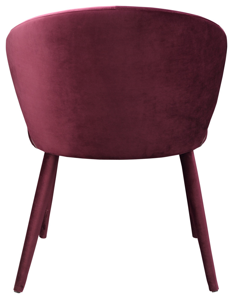 24.5 Inch Dining Chair Purple Art Deco   Midcentury   Dining Chairs   by Sideboards and Things  Houzz