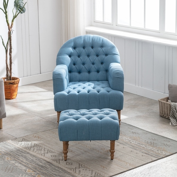 Elegant Accent Chair， Button-Tufted Upholstered Chair Set