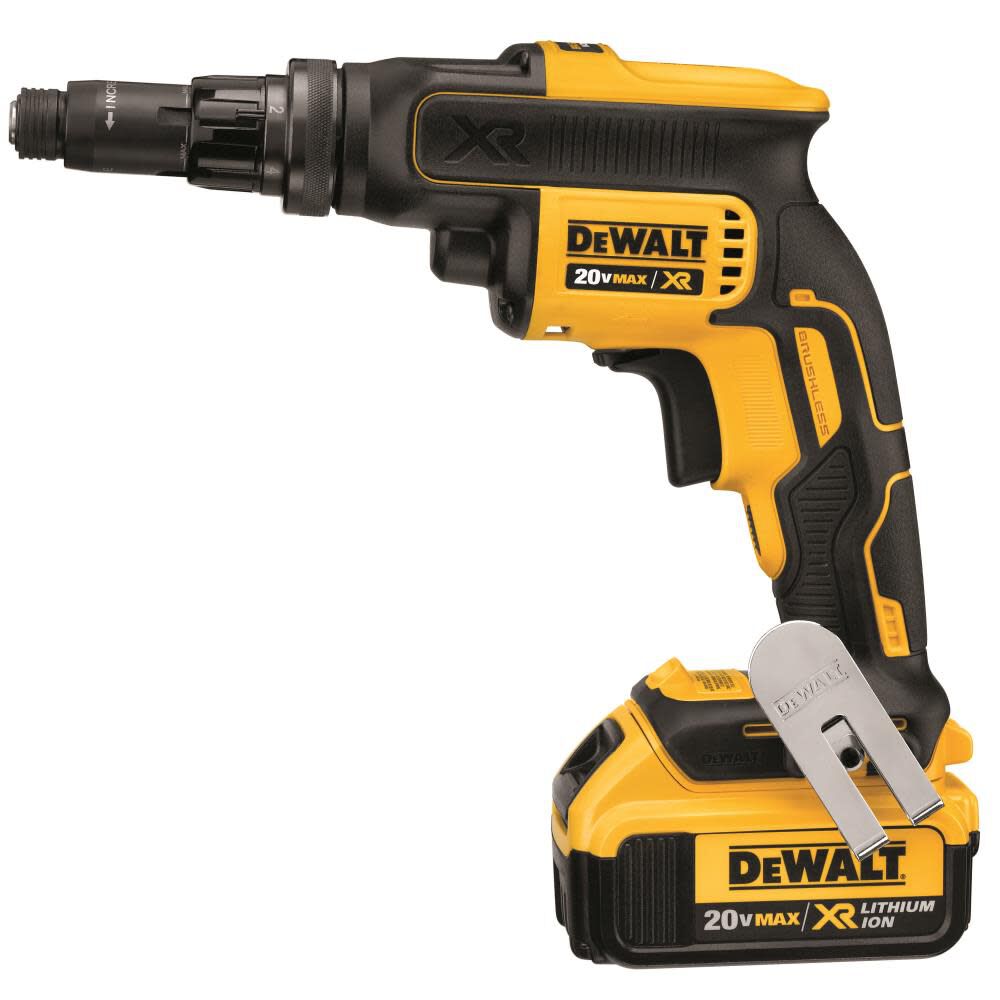 DEWALT 20 V MAX* XR Versa-Clutch Adjustable Torque Screwgun Kit DCF622M2 from DEWALT