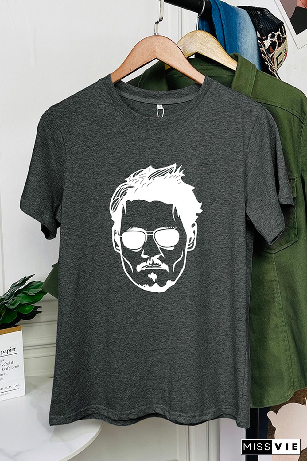 Johnny Depp Trial Graphic T-Shirt Wholesale