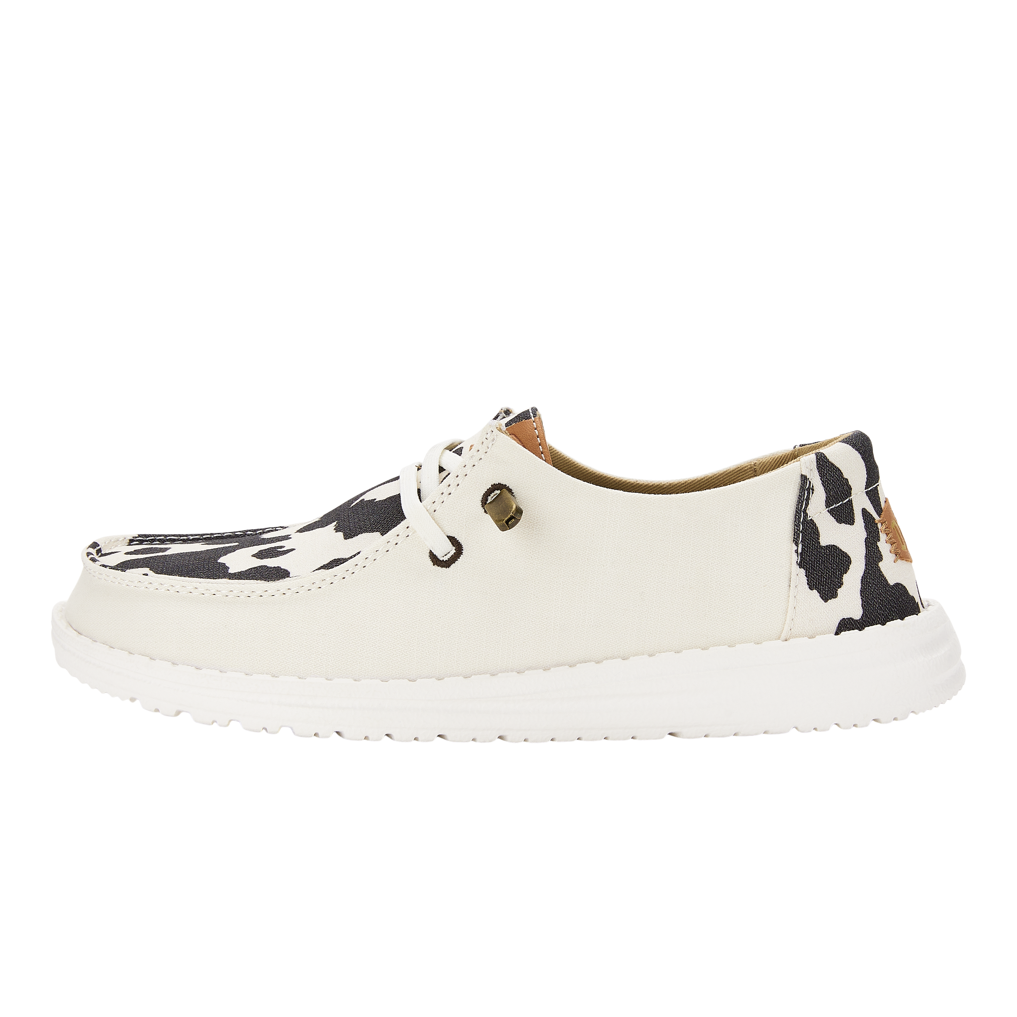 Wendy Animal - White/Black Cow Print