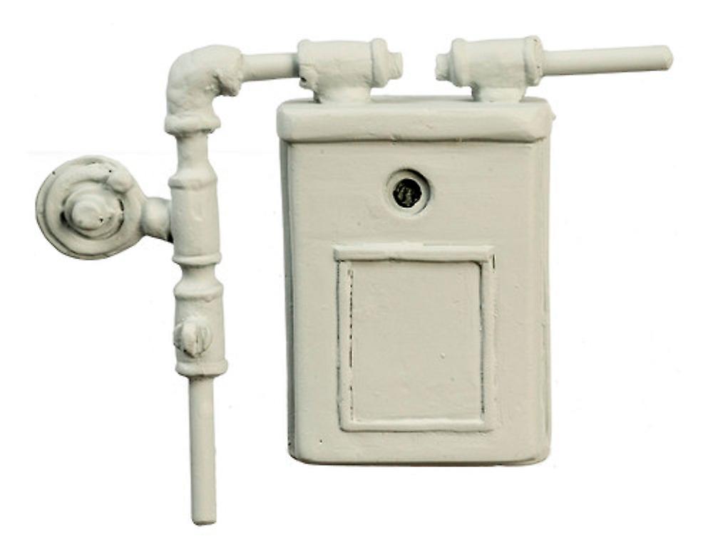 Dolls House Gas Meter 1:12 Scale Miniature Garage Kitchen Wall Accessory