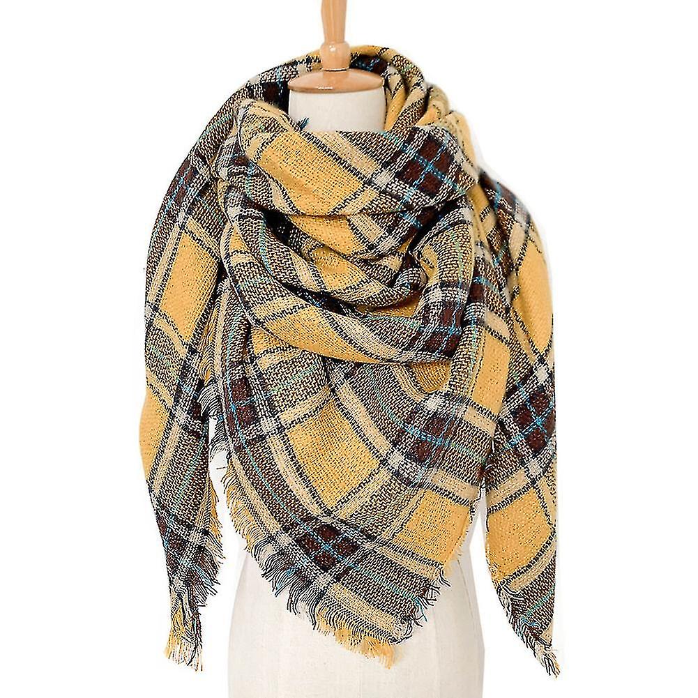 Women's Winter Plaid Check Shawls Wraps