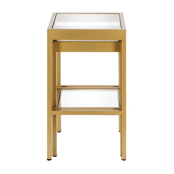 Alexis Metal/ Tempered Glass Nesting Tables