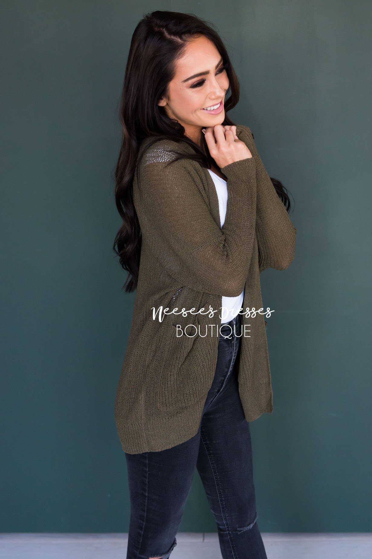 Light Weight Open Weave Cardigan