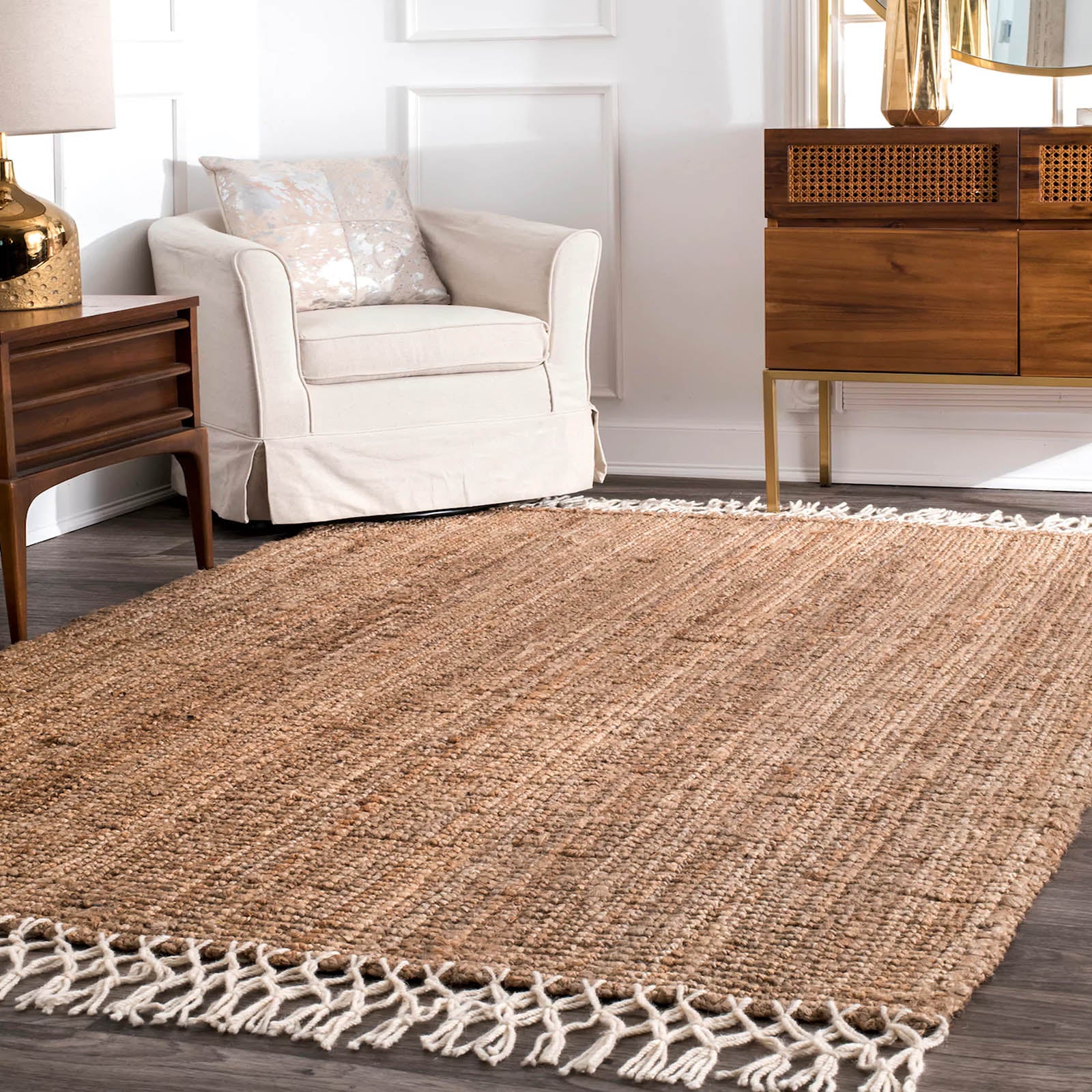 230X160 Cm Braided Handmade Jute Rug Jh-2339-L