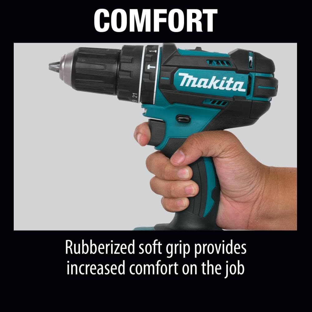 Makita 18 Volt LXT Lithium-Ion Cordless Hammer Drill (Tool-Only) XPH10Z from Makita