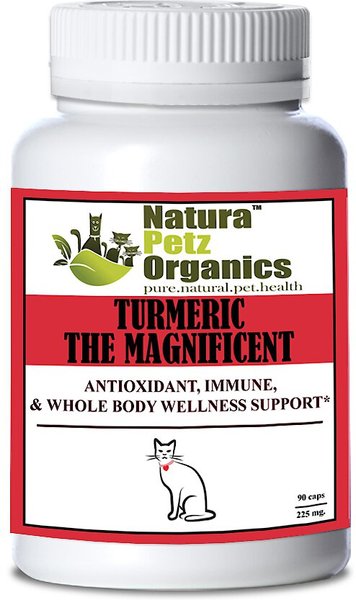 Natura Petz Organics Turmeric The Magnificent Cat Supplement， 90 count