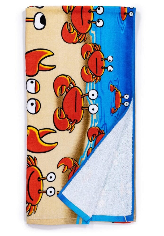 Crabbie Crab Super Soft Cotton Beach Bath Pool Towel