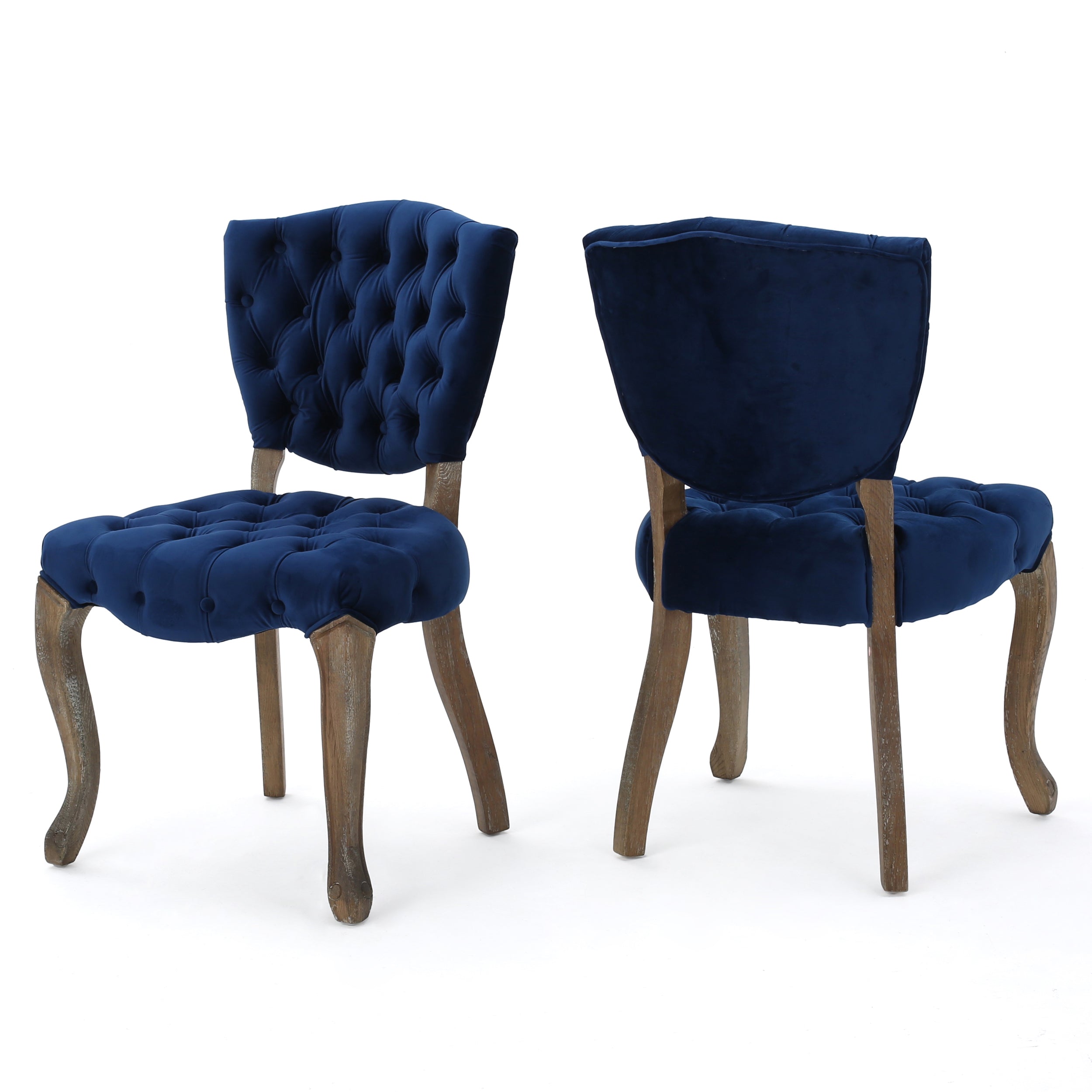 Duke Tufted Velvet Dining Chair (set of 2)