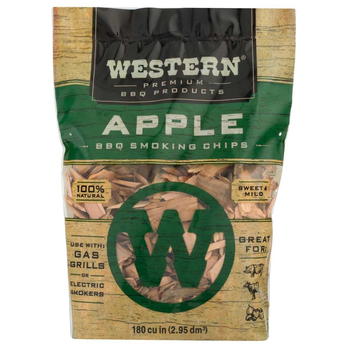 Western Apple BBQ Smoking Chips (180 Cu. In.)